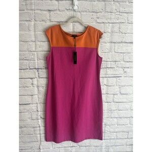 Talbots Women’s NWT Color block Stretch Sleeveless Career Casual Dress Size 12